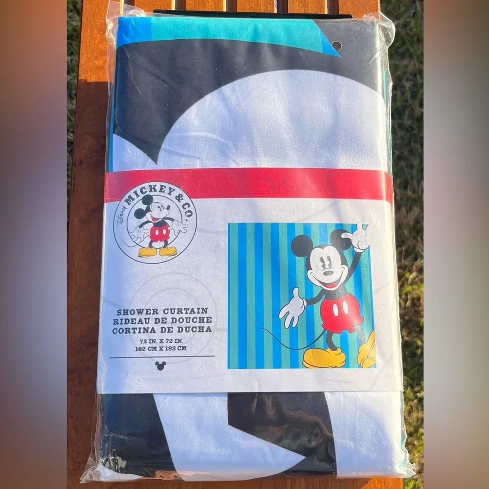 Disney Mickey Mouse Shower Curtain NWT